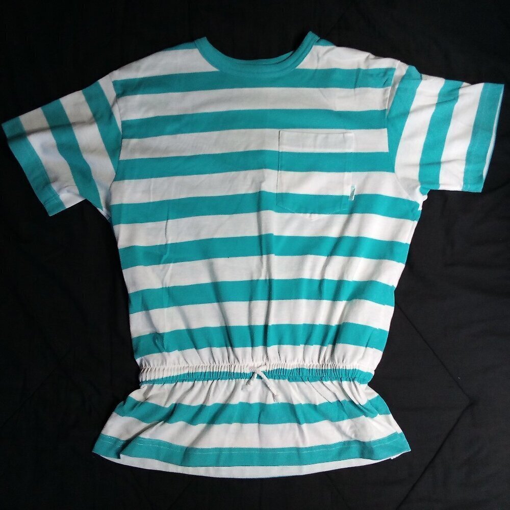 Vintage Hang Ten Striped Pocket Surf T-Shirt